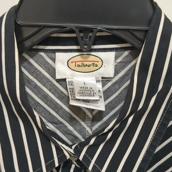TALBOTS Long Sleeve Button up Shirt Size L - Picture 2 of 7